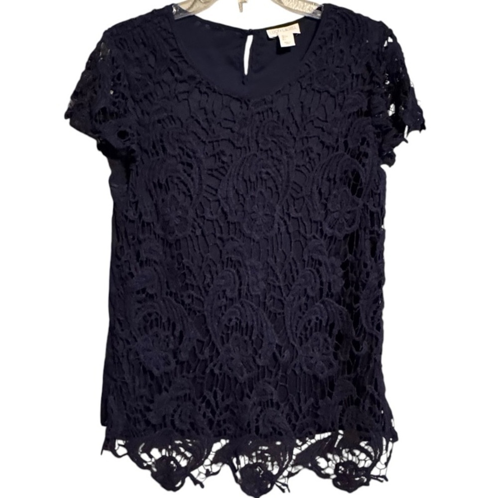 TJ Maxx‎ Lace Overlay Top